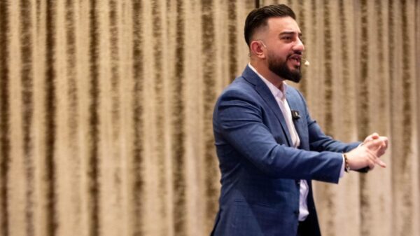 Ali M Saleh uses his story to inspire his students.
