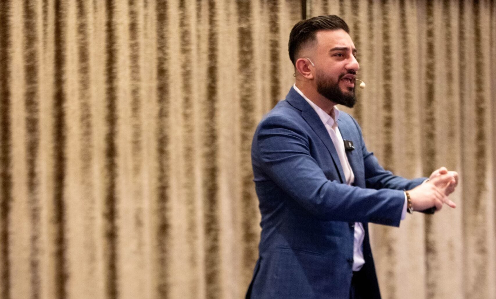 Ali M Saleh uses his story to inspire his students.