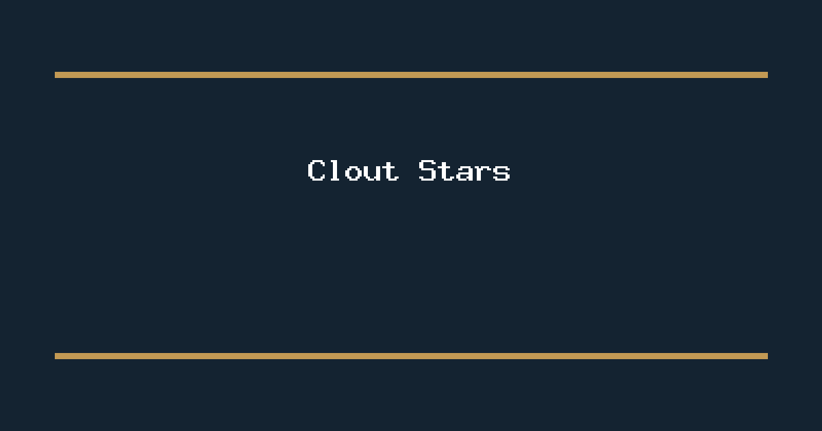 Clout Stars editorial image